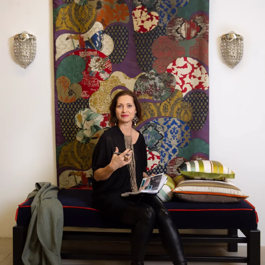 Woman with props for personal branding photo